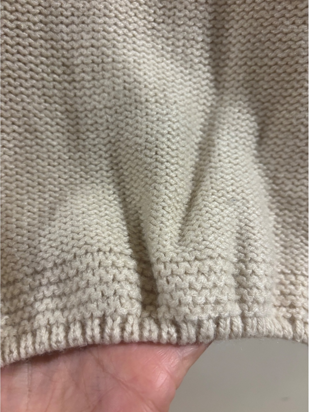 Boutique Knit Sweater Vest Beige Cream Color Block Soft Cozy Women’s S - Picture 5 of 6